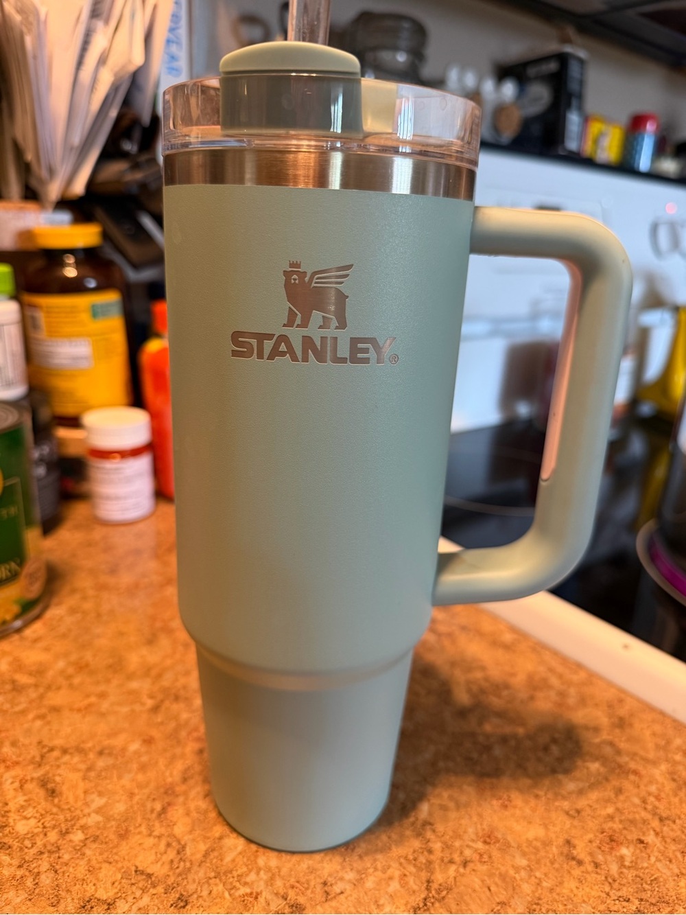 Stanley Insulated Travel Mug in Sage Green